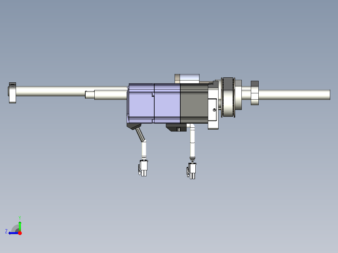 丝杆升降机构右视图