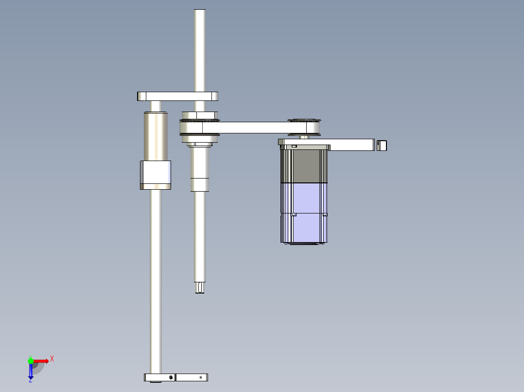 丝杆升降机构俯视图
