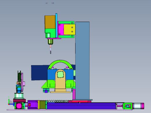 搅拌器叶片打磨装置左视缩略图