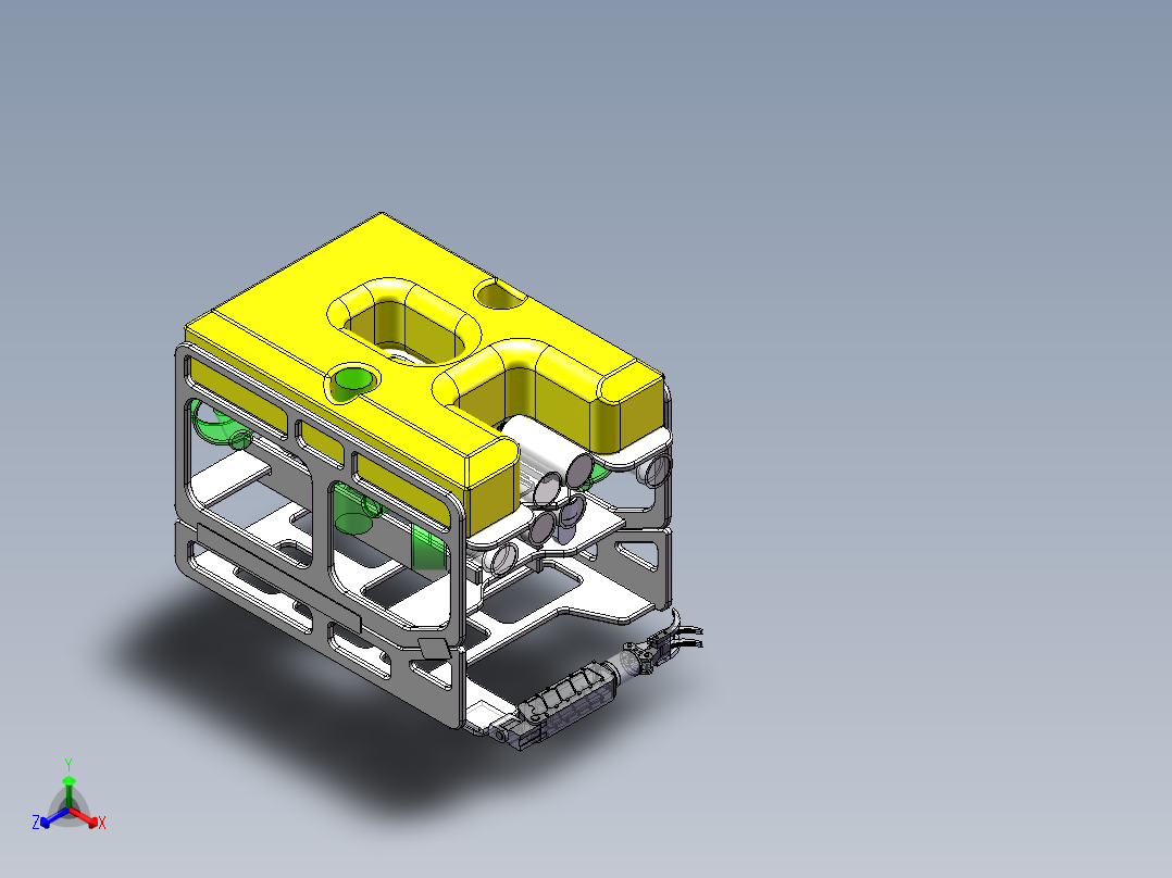 遥控操作水下机器人、水下机器人(22)