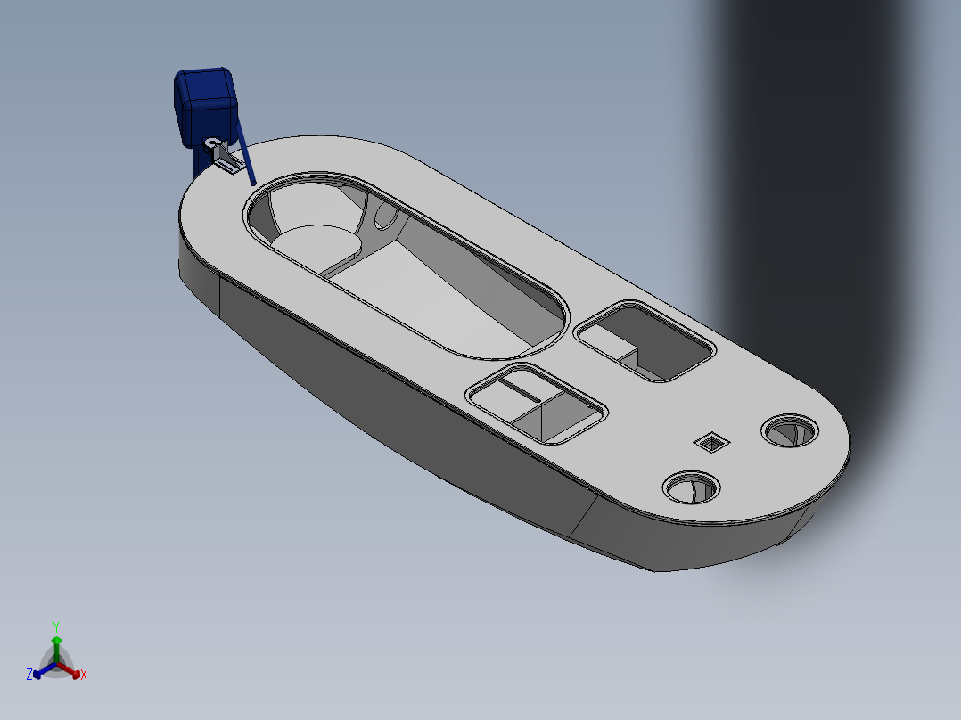 A0003161-车顶漂浮玩具船正等轴测图