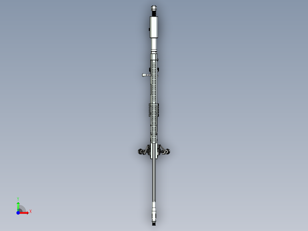 手枪左轮冲锋枪老式狙击步枪设计3D图纸700 next gen x3 monolit STP前视图