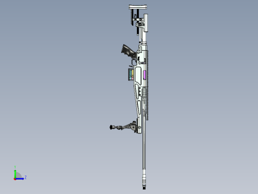 手枪左轮冲锋枪老式狙击步枪设计3D图纸700 next gen x3 monolit STP左视缩略图