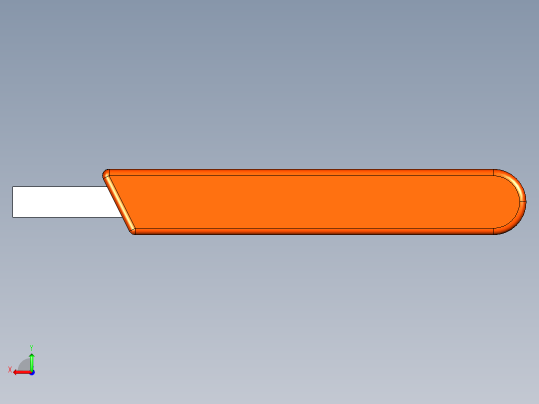 USB 闪存盘后视图