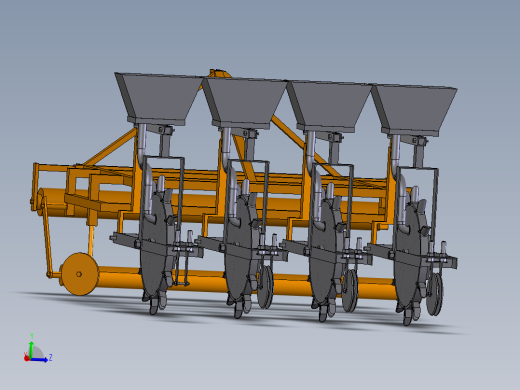谷子播种覆膜机