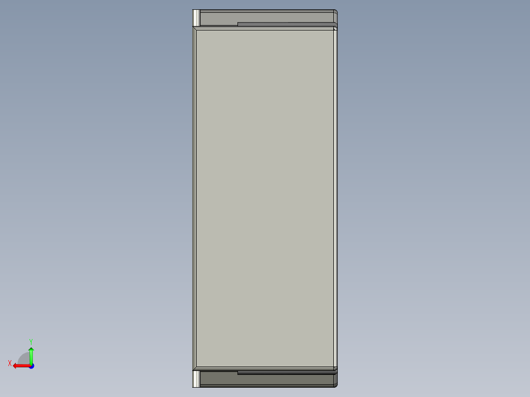 资料柜（金融）后视图