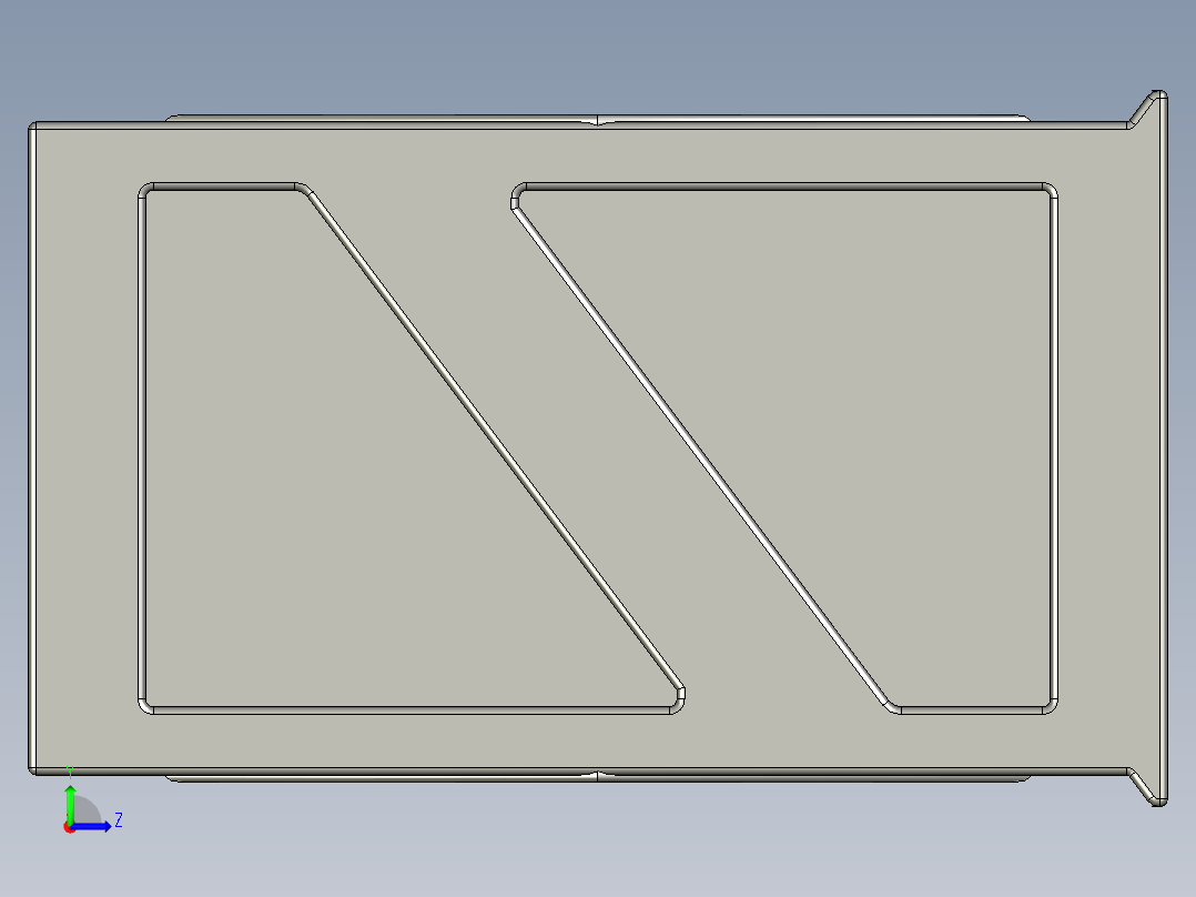 资料柜（金融）左视图