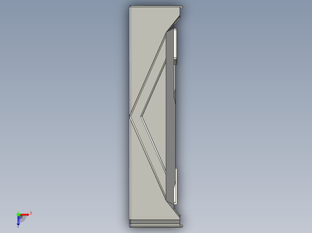 资料柜（金融）俯视图