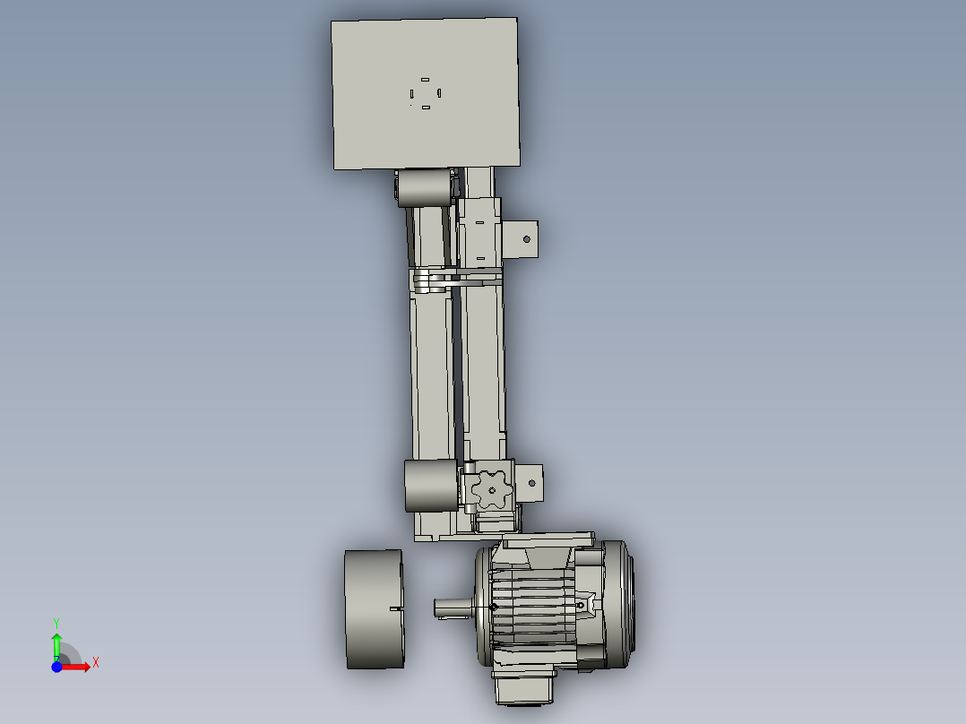 砂带磨床前视图