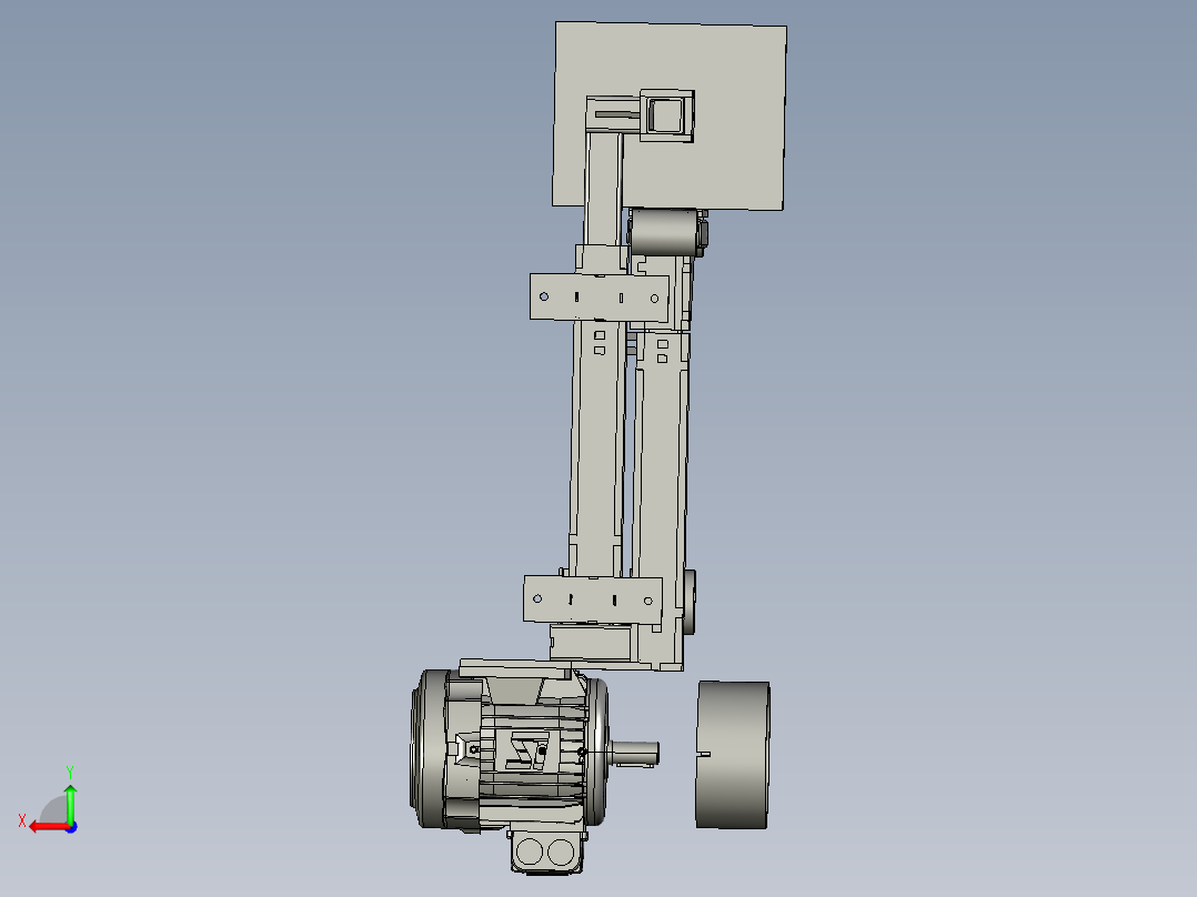 砂带磨床后视图