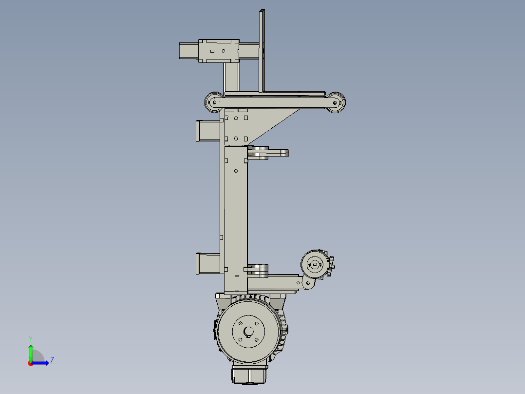 砂带磨床左视图