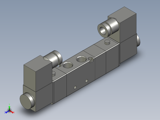 4V230C08A-电磁阀亚德客3正等轴测缩略图