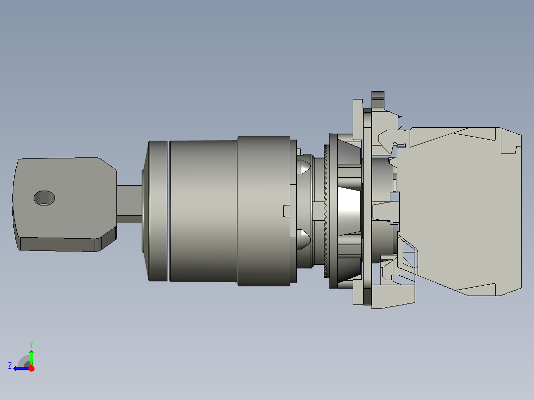 带锁电源开关-YZ-CC右视图
