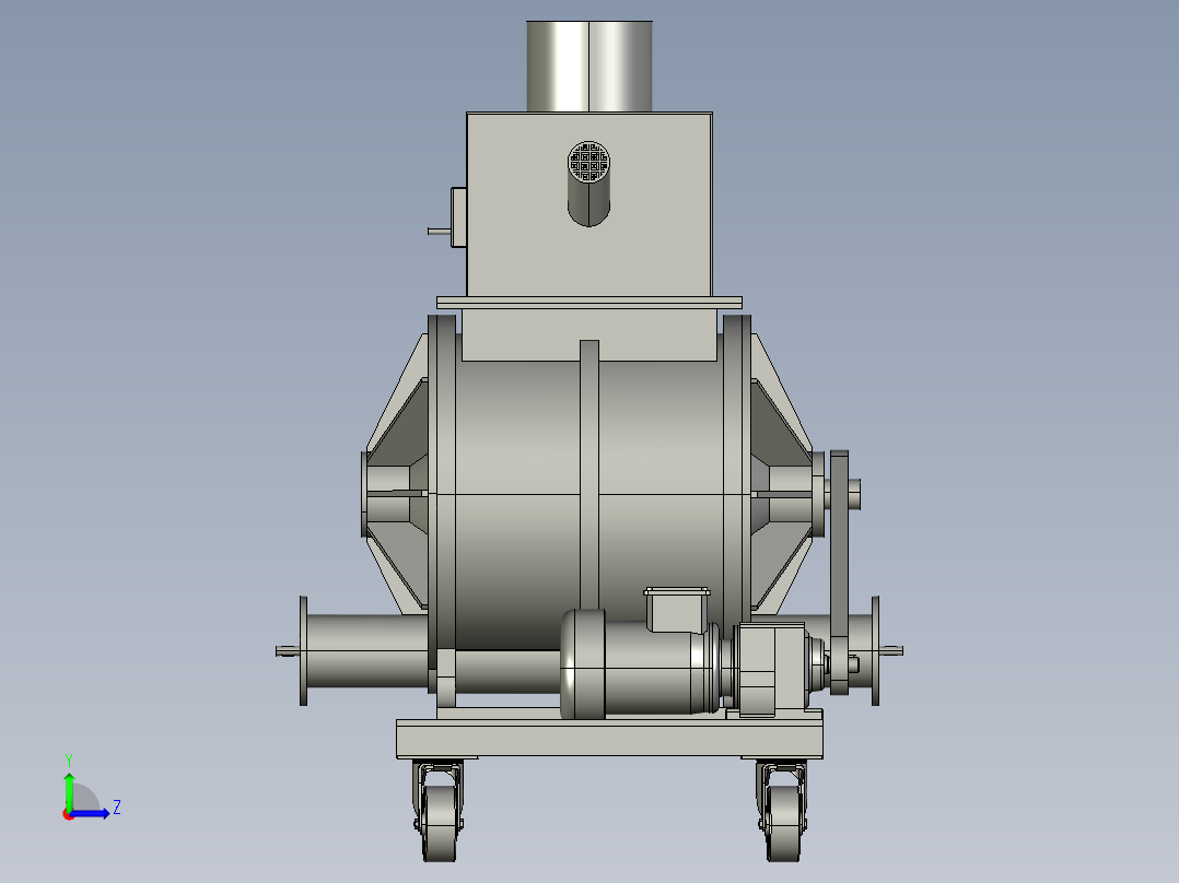 移动式旋转阀模型左视图