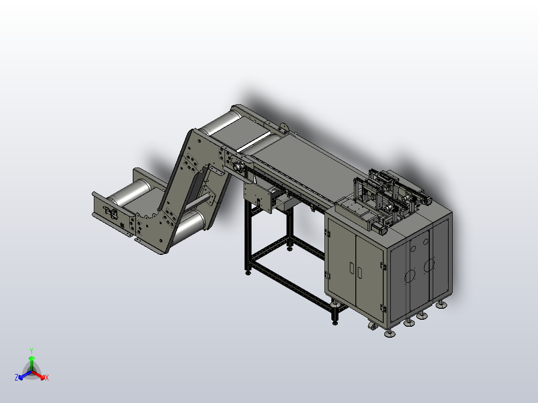 组装输送机正等轴测图