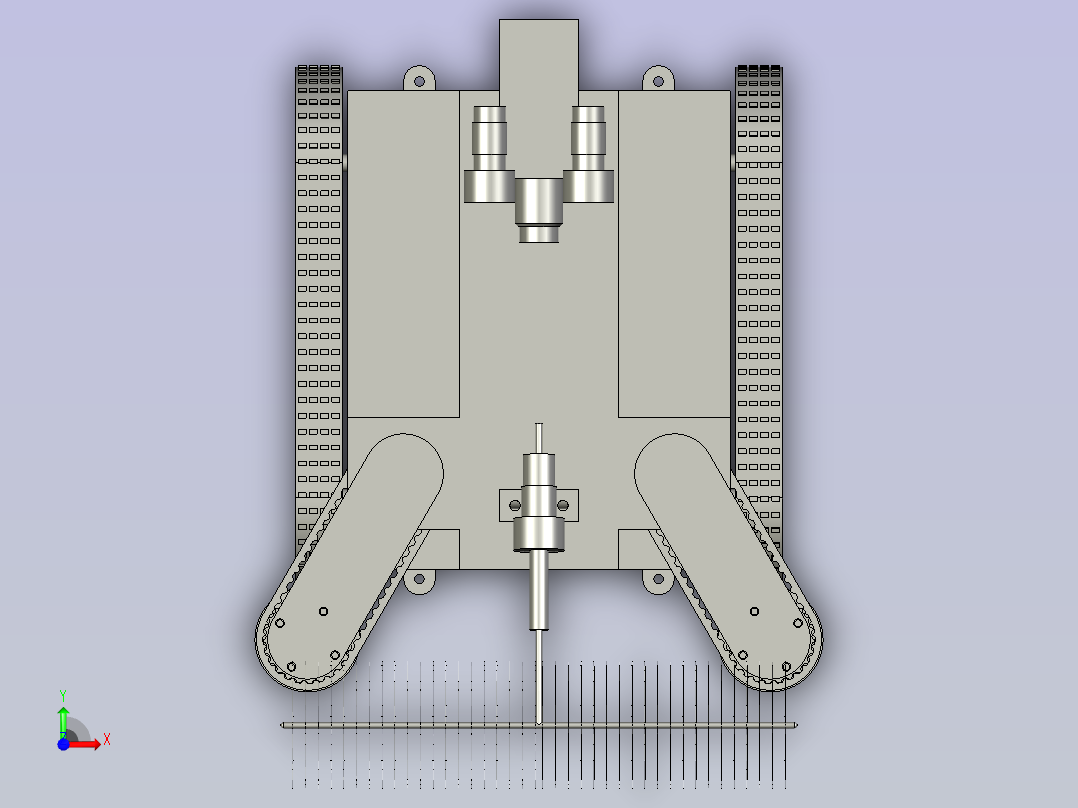 污水管道清洁器前视图