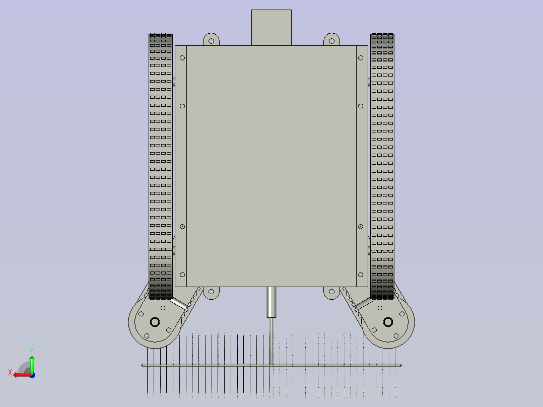污水管道清洁器后视图