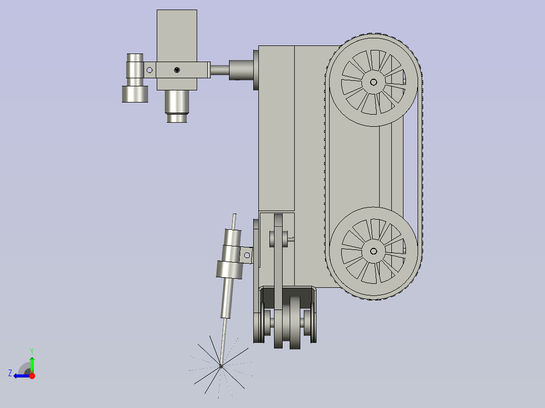 污水管道清洁器右视图