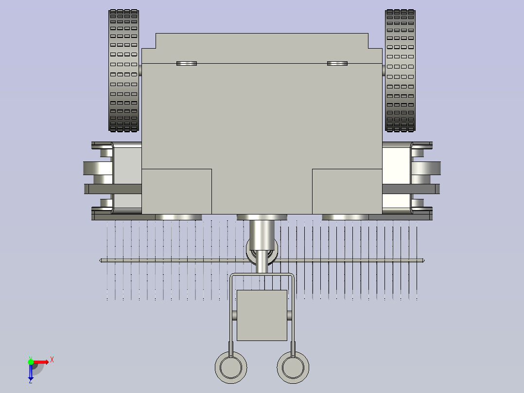 污水管道清洁器俯视图