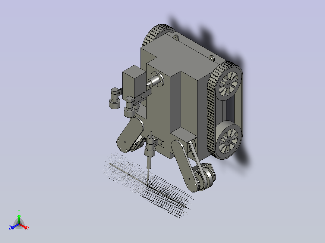 污水管道清洁器正等轴测图