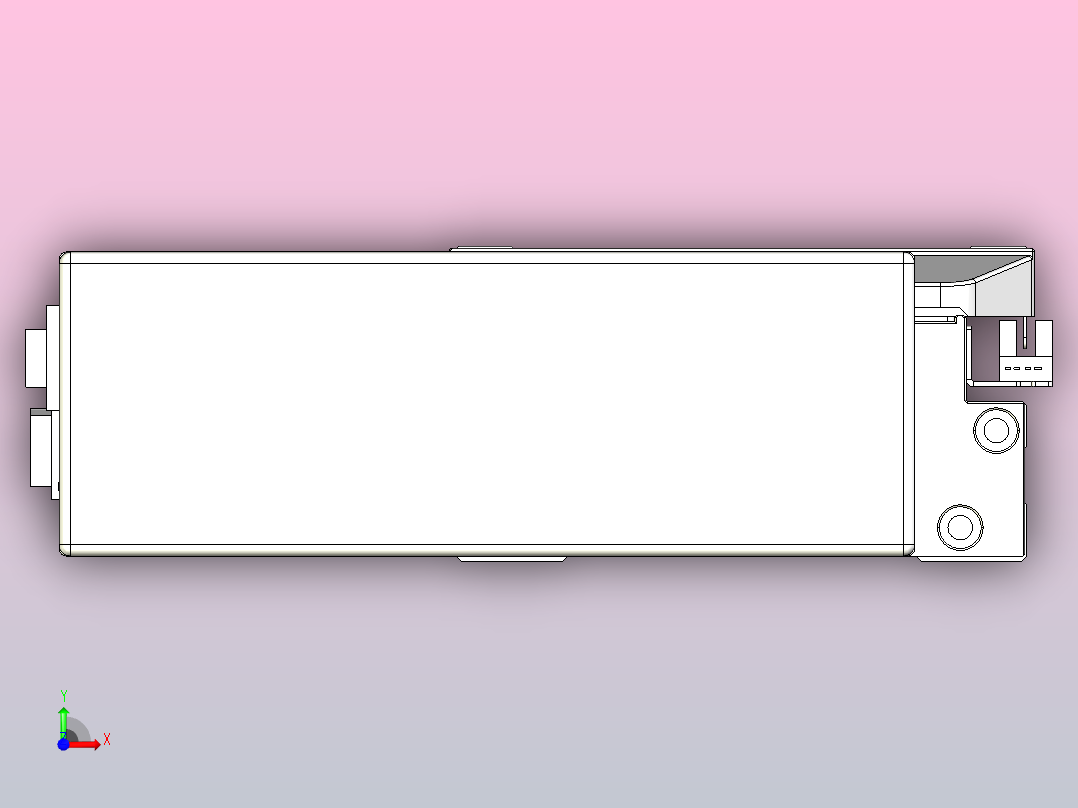 滚珠丝杠直线轴内置导轨TPA-GCR-150-2010C-L650-MR-M75-N3前视图