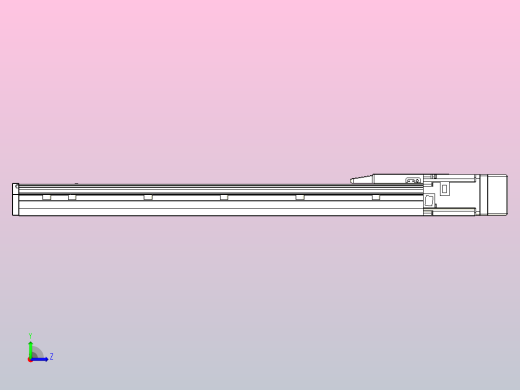 滚珠丝杠直线轴内置导轨TPA-GCR-150-2010C-L650-MR-M75-N3左视缩略图