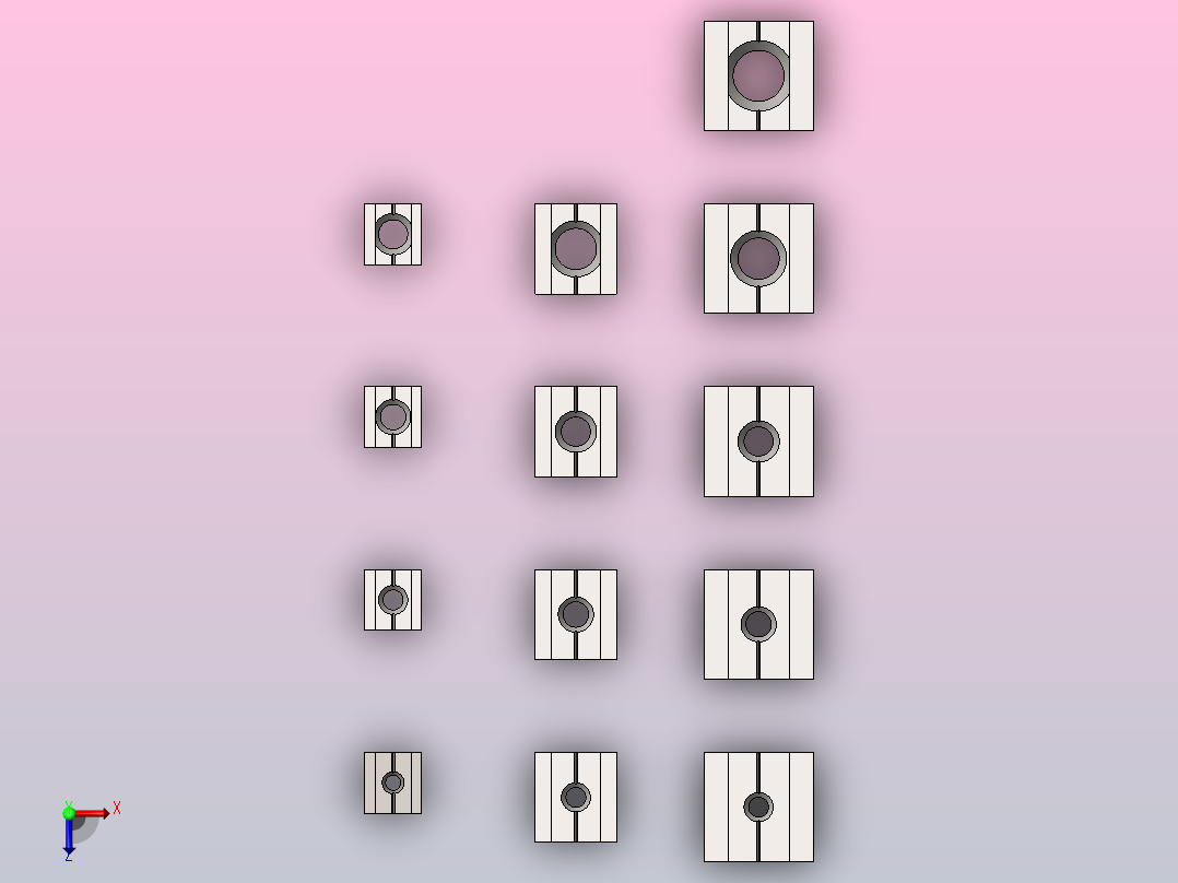 t型槽螺母(1)俯视图