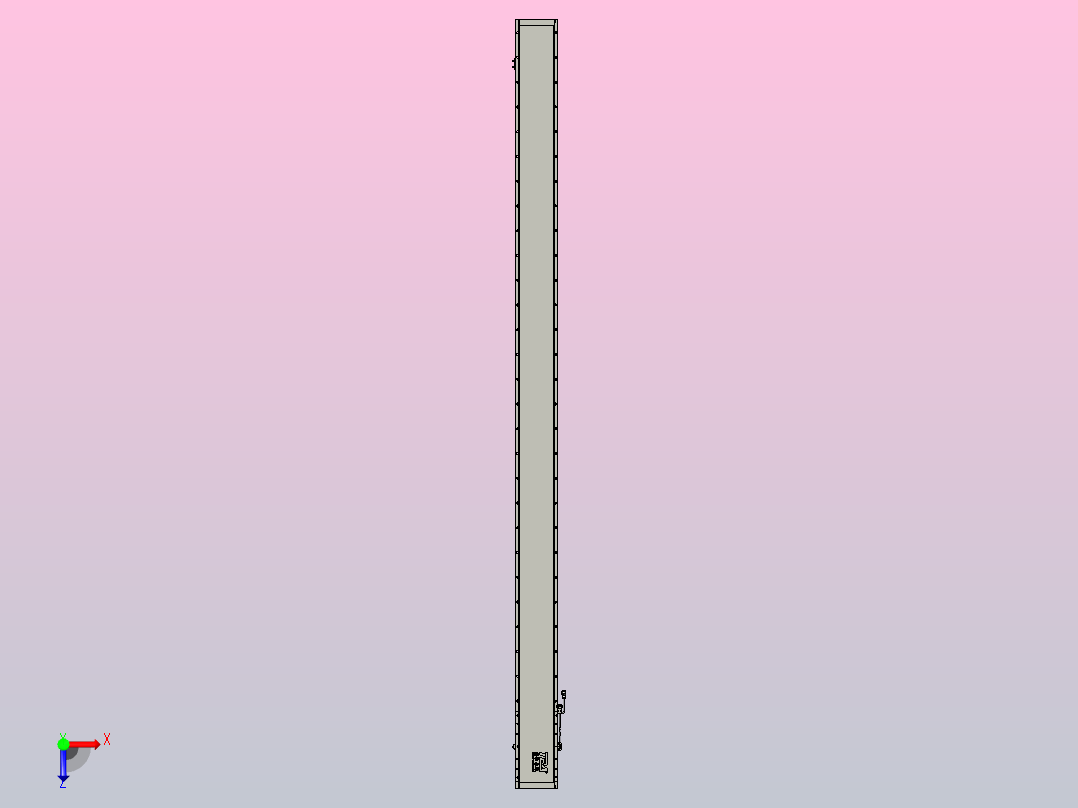 直驱直线电机轴TPA-LNP2-200-55C6-1-L3330-3-C-05-N3俯视图