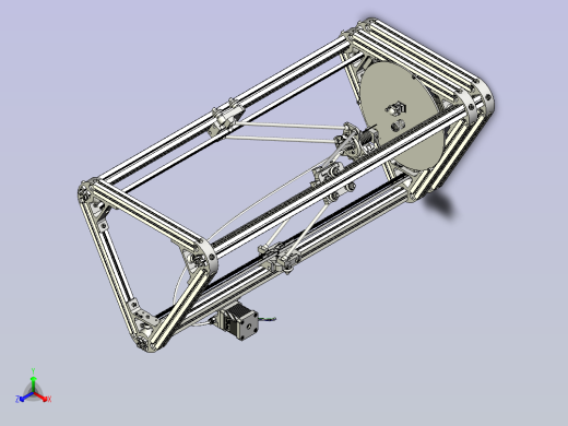 kossel800 3D打印机全套完整模型图