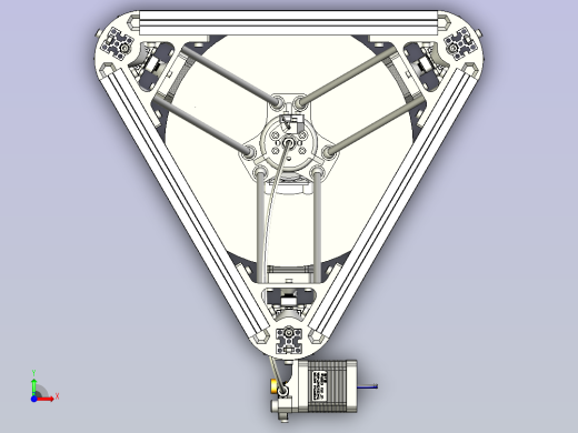 kossel800 3D打印机全套完整模型图前视缩略图