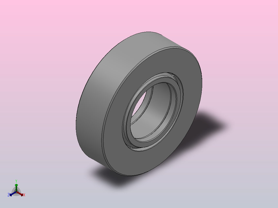 NUTR型平挡圈型双列满装圆柱滚子滚轮轴承_NUTR50110主视图