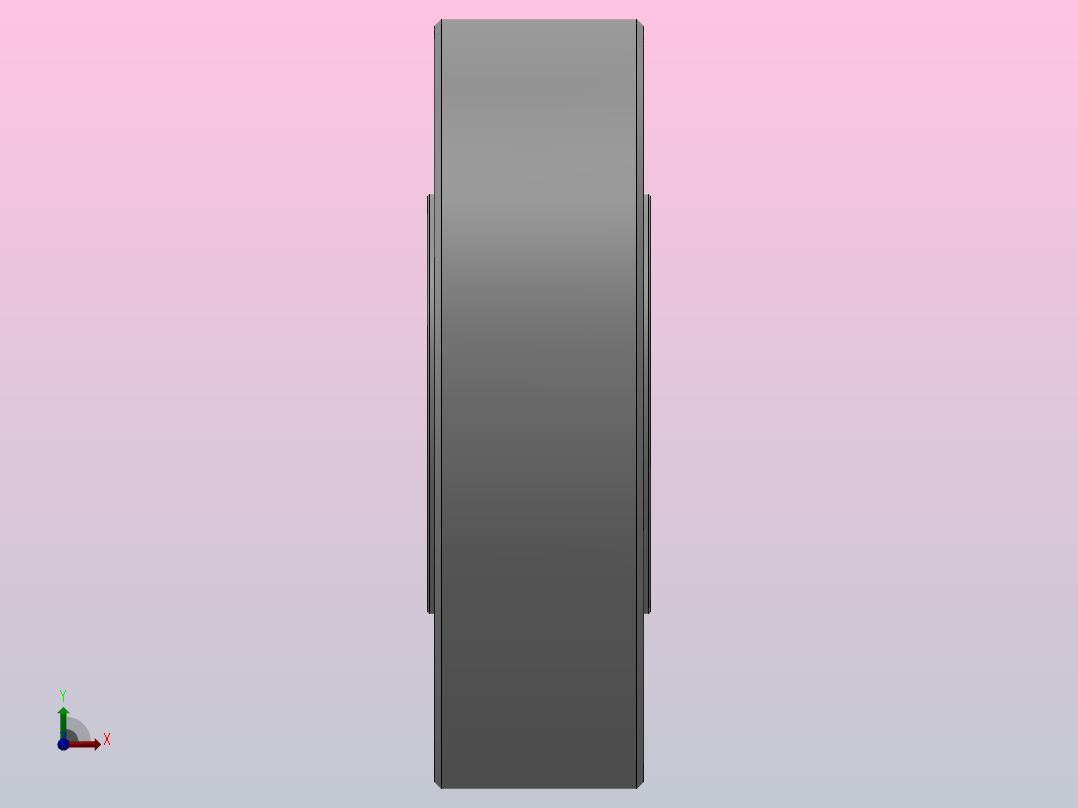 NUTR型平挡圈型双列满装圆柱滚子滚轮轴承_NUTR50110前视图