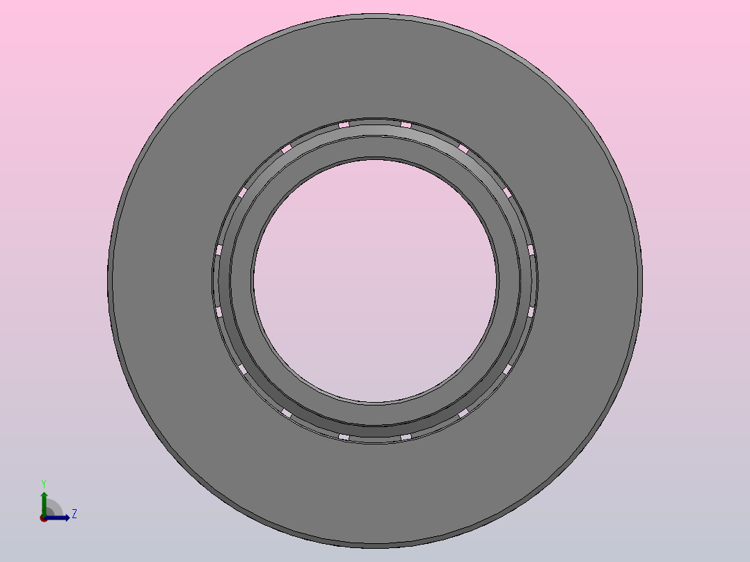 NUTR型平挡圈型双列满装圆柱滚子滚轮轴承_NUTR50110左视图