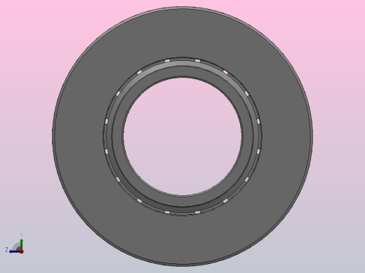 NUTR型平挡圈型双列满装圆柱滚子滚轮轴承_NUTR50110右视缩略图