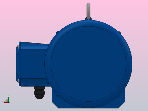 RF27法兰轴伸式安装斜齿轮减速机RF27-Y1.1-4P-90S-M1-0°-Φ160后视缩略图