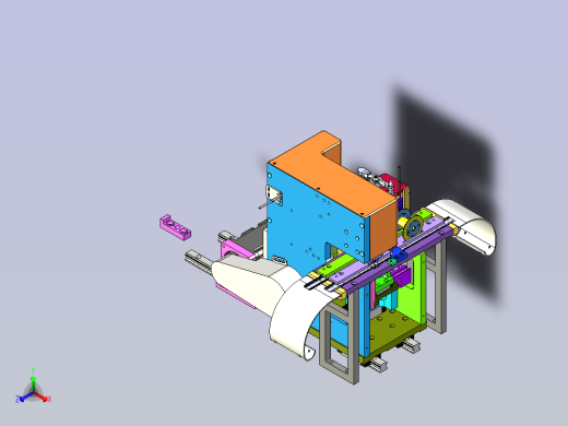 连接器折弯机设备3D图模型