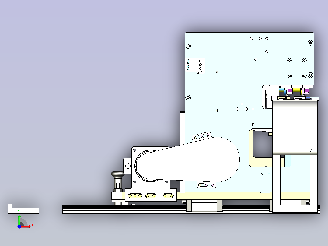 连接器折弯机设备3D图模型前视图