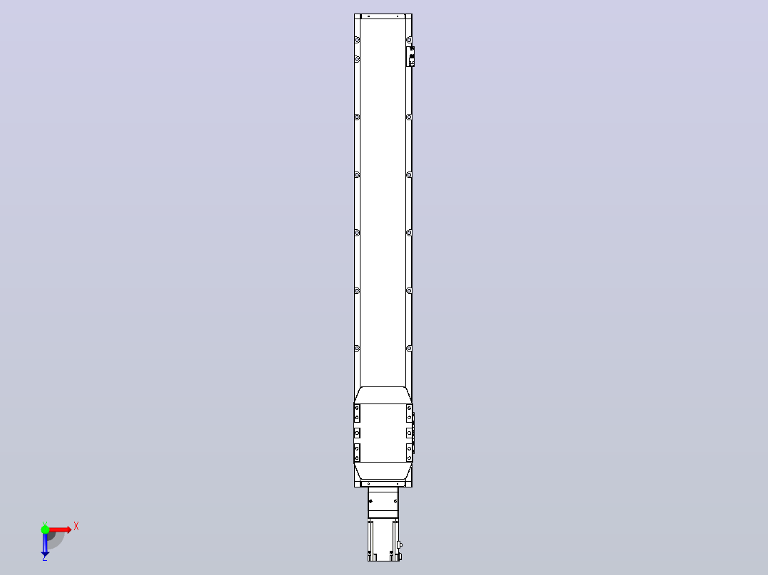 滚珠丝杠直线轴内置导轨TPA-GCR-150-2010C-L950-M-M75-N3俯视图