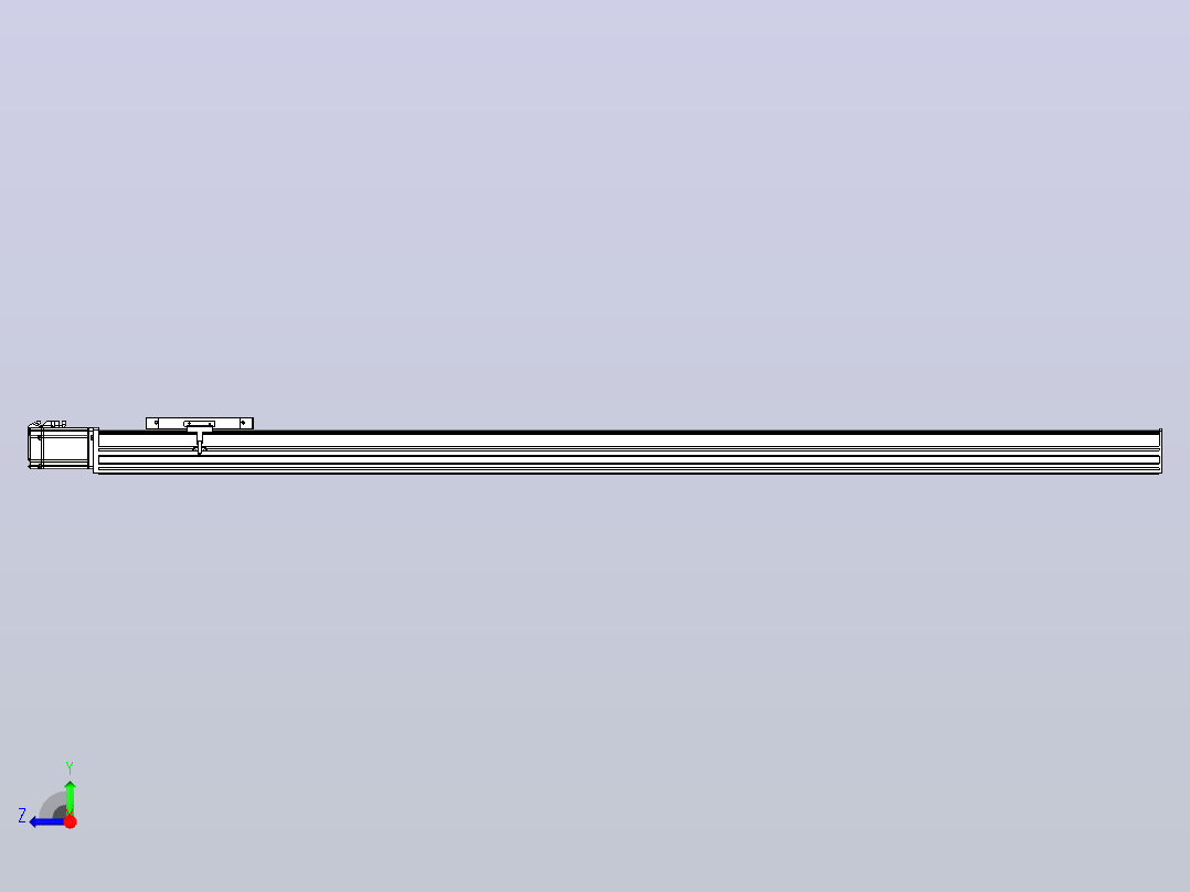 滚珠丝杠直线轴带导轨全封闭TPA-HCR-175D-2510C-L1750-M-C-P75-N3右视图