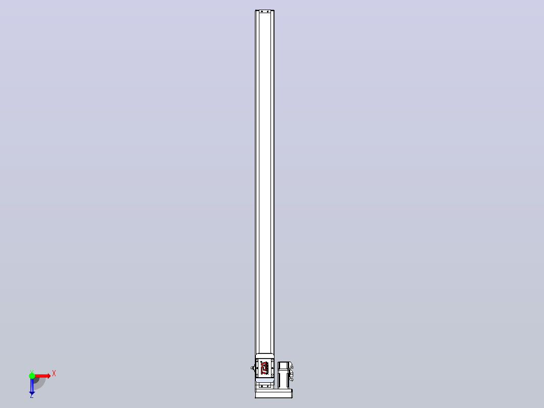 滚珠丝杠直线轴带导轨全封闭TPA-HCR-65S-1610C-L1150-MR-Y-P10-N3俯视图