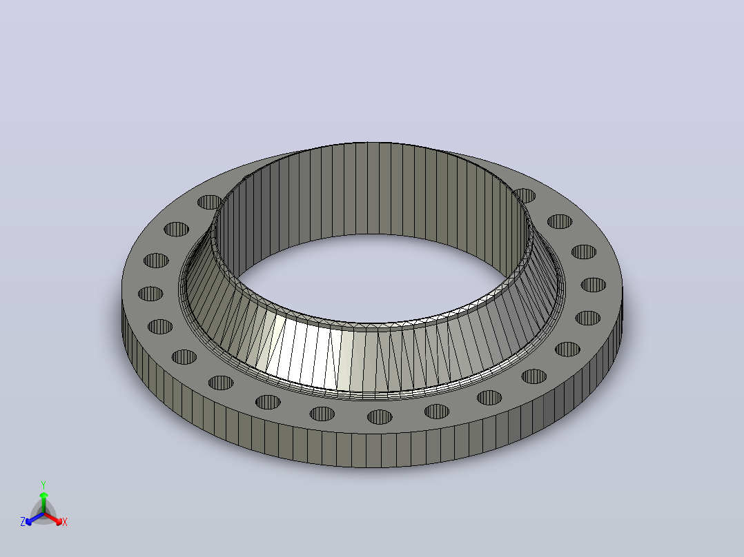 ASME B16.5 RFWN法兰# 300 NPS 15至NPS 600主视图