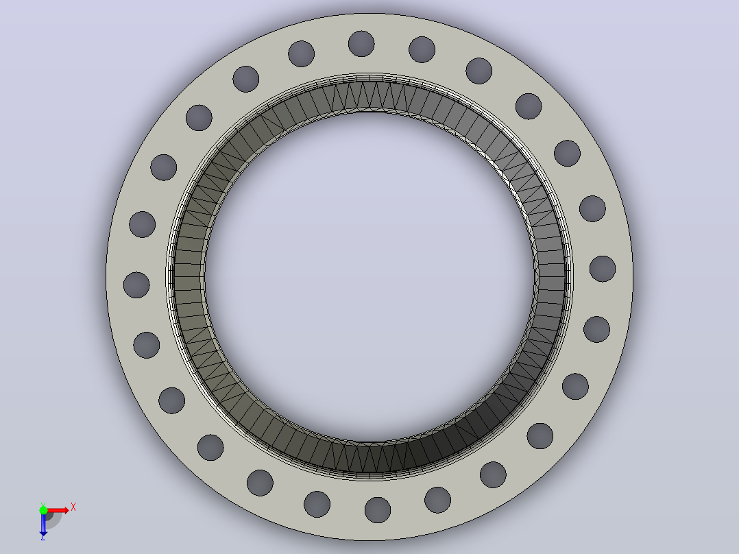 ASME B16.5 RFWN法兰# 300 NPS 15至NPS 600俯视图