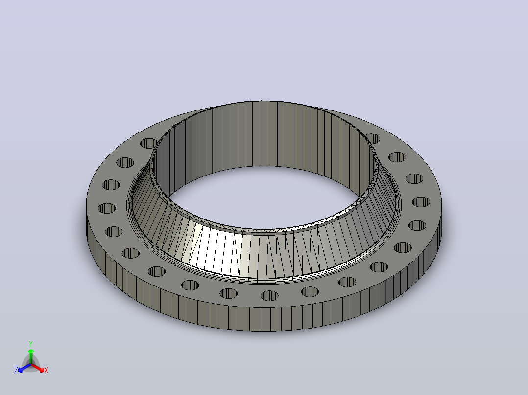 ASME B16.5 RFWN法兰# 300 NPS 15至NPS 600正等轴测图