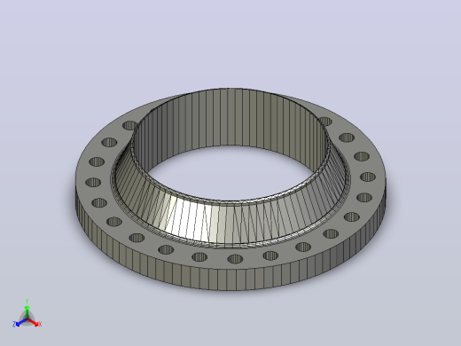 ASME B16.5 RFWN法兰# 300 NPS 15至NPS 600正等轴测缩略图