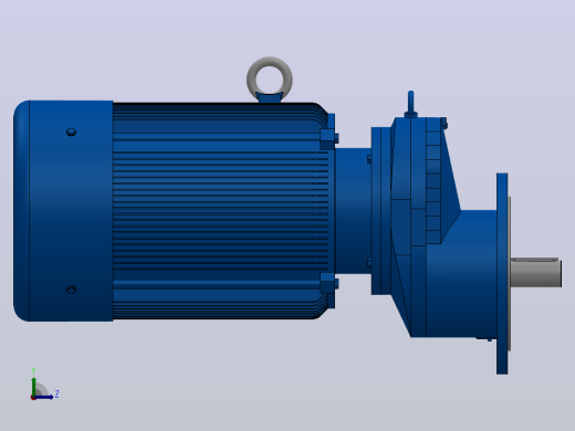 RXF87法兰轴伸式安装斜齿轮减速机RX87-Y15-4P-160L-M1-0°-Φ300左视缩略图