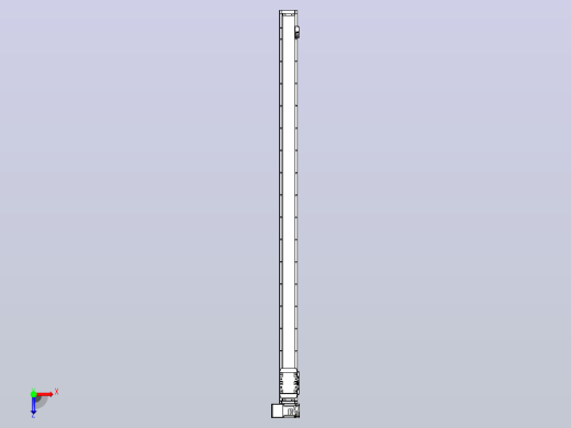 机器人皮带驱动直线轴TPA-GCB-80-P60-L1550-LU-M20-N3俯视缩略图