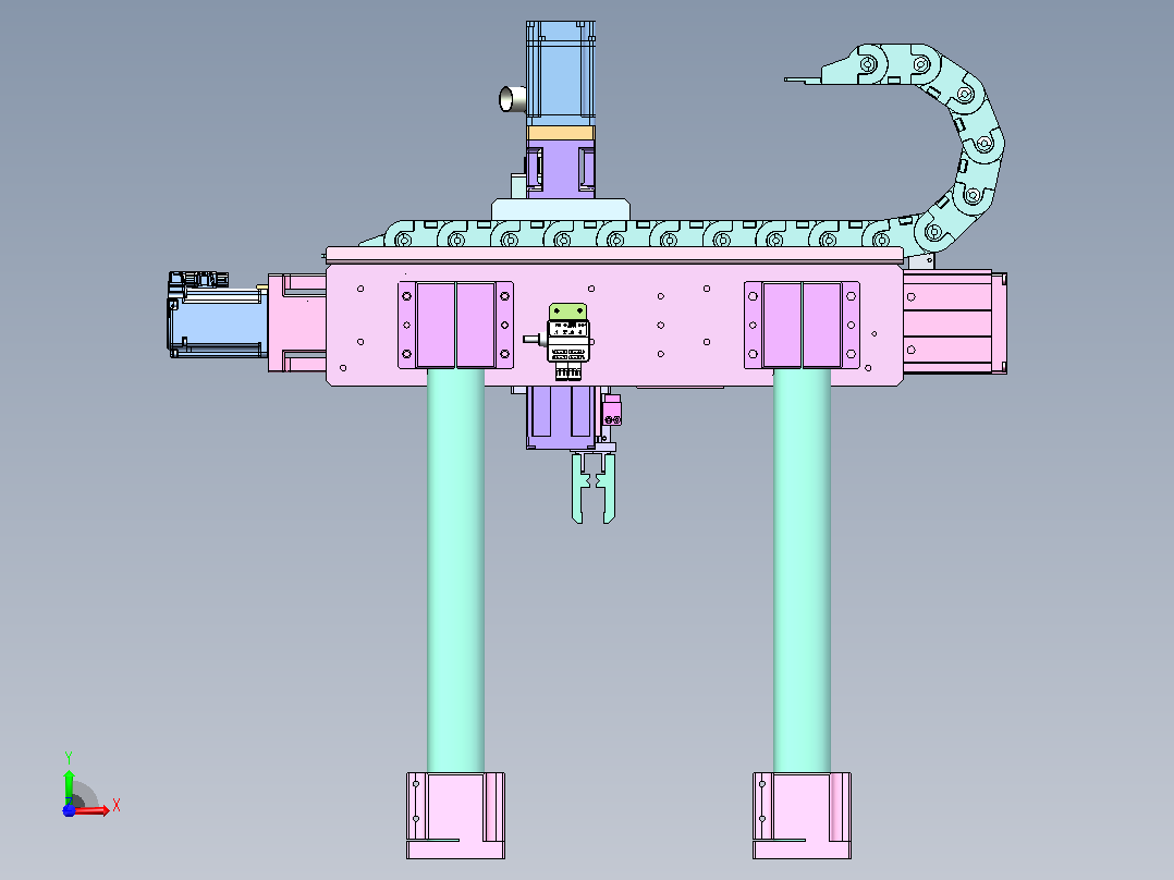 上料搬运机构前视图