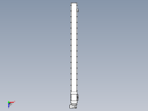 机器人皮带驱动直线轴TPA-GCB-120-P70-L1500-LU-M20-N3俯视缩略图