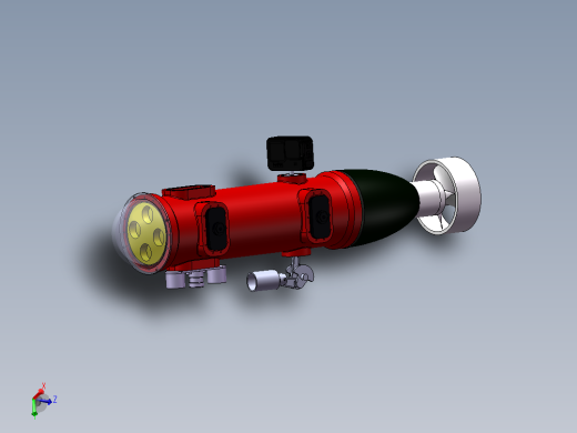 带 GoPro 的 ROV 模型