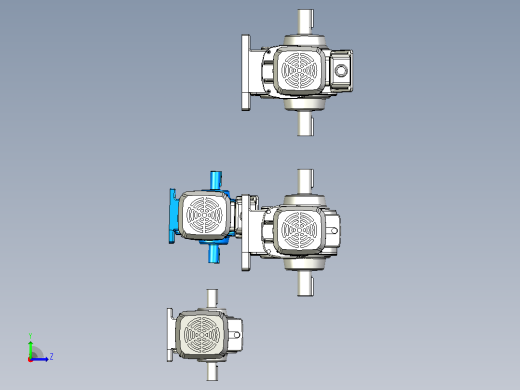 蜗轮马达0.1 kW SV SHY (B) -RT三菱电机左视缩略图